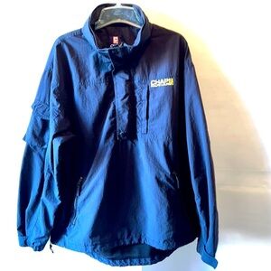Rare Ralph Lauren Chaps Half Zip Pullover Hoodie Jacket Men Size L